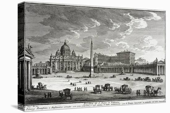 Basilica of Saint Peter's, Vatican, c.1753-Giuseppe Vasi-Stretched Canvas