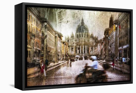 Basilica of Saint Peter-Nicodemo Quaglia-Framed Stretched Canvas