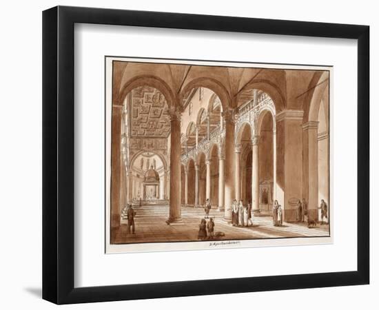 Basilica of Sant'Agnese Fuori Le Mura, 1833-Agostino Tofanelli-Framed Premium Giclee Print