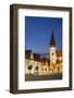 Basilica of St Egidius in Radnicne Square at Dusk, Bardejov, Presov Region, Slovakia-Ian Trower-Framed Photographic Print