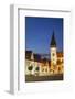 Basilica of St Egidius in Radnicne Square at Dusk, Bardejov, Presov Region, Slovakia-Ian Trower-Framed Photographic Print