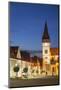 Basilica of St Egidius in Radnicne Square at Dusk, Bardejov, Presov Region, Slovakia-Ian Trower-Mounted Photographic Print