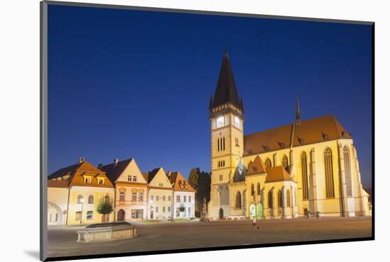 Basilica of St. Egidius in Radnicne Square at Dusk-Ian Trower-Mounted Photographic Print