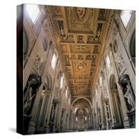 Basilica of St. John Lateran, Rome, with 17th c. interior architecture by Borromini, Italy-Borromini-Stretched Canvas