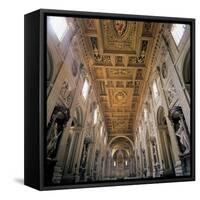 Basilica of St. John Lateran, Rome, with 17th c. interior architecture by Borromini, Italy-Borromini-Framed Stretched Canvas