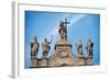 Basilica of St. John Lateran, Rome, with 17th c. Statues and architecture by Borromini, Italy-Borromini-Framed Art Print