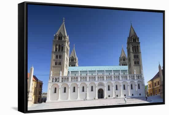 Basilica of St. Peter, Pecs, Southern Transdanubia, Hungary, Europe-Ian Trower-Framed Stretched Canvas