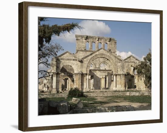 Basilica of St. Simeon, Qalaat Samaan, Syria, Middle East-David Poole-Framed Photographic Print