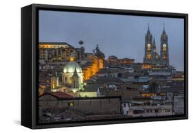 Basilica of the National Vow at Night-Gabrielle and Michael Therin-Weise-Framed Stretched Canvas