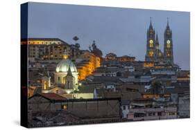 Basilica of the National Vow at Night-Gabrielle and Michael Therin-Weise-Stretched Canvas