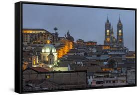 Basilica of the National Vow at Night-Gabrielle and Michael Therin-Weise-Framed Stretched Canvas