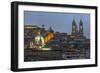 Basilica of the National Vow at Night-Gabrielle and Michael Therin-Weise-Framed Photographic Print