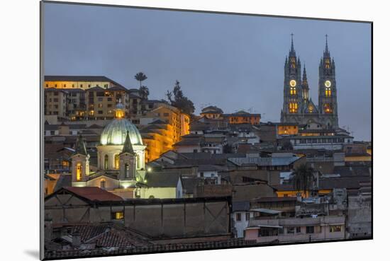 Basilica of the National Vow at Night-Gabrielle and Michael Therin-Weise-Mounted Photographic Print