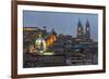 Basilica of the National Vow at Night-Gabrielle and Michael Therin-Weise-Framed Photographic Print