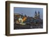 Basilica of the National Vow at Night-Gabrielle and Michael Therin-Weise-Framed Premium Photographic Print