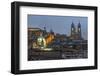 Basilica of the National Vow at Night-Gabrielle and Michael Therin-Weise-Framed Premium Photographic Print
