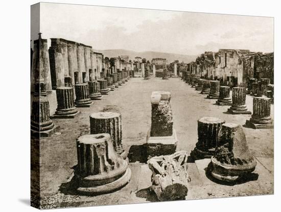 Basilica, Pompeii, Italy, C1900s-null-Stretched Canvas