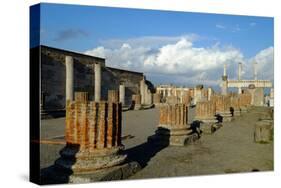 Basilica, Pompeii, the Ancient Roman Town Near Naples, Campania, Italy-Carlo Morucchio-Stretched Canvas