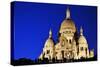 Basilica Sacre Coeur (Sacred Heart) Montmartre in Paris-monticello-Stretched Canvas