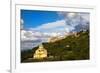 Basilica San Biagio Stands on the Hillside below the Hillside Town of Montepuciano-null-Framed Photographic Print