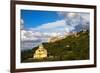 Basilica San Biagio Stands on the Hillside below the Hillside Town of Montepuciano-null-Framed Photographic Print