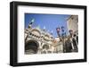 Basilica San Marcoand street lamp, Venice, Veneto, Italy-Russ Bishop-Framed Photographic Print