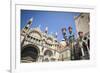 Basilica San Marcoand street lamp, Venice, Veneto, Italy-Russ Bishop-Framed Photographic Print