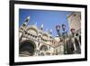 Basilica San Marcoand street lamp, Venice, Veneto, Italy-Russ Bishop-Framed Photographic Print