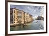 Basilica Santa Maria della Salute, from Accademia bridge, in winter morning sun, Venice, UNESCO Wor-Eleanor Scriven-Framed Photographic Print