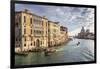 Basilica Santa Maria della Salute, from Accademia bridge, in winter morning sun, Venice, UNESCO Wor-Eleanor Scriven-Framed Photographic Print