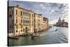 Basilica Santa Maria della Salute, from Accademia bridge, in winter morning sun, Venice, UNESCO Wor-Eleanor Scriven-Stretched Canvas