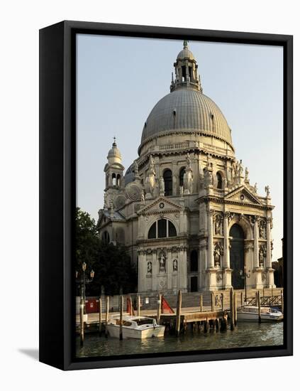 Basilica Santa Maria Della Salute, on the Grand Canal, Venice, Veneto, Italy, Europe-Peter Richardson-Framed Stretched Canvas