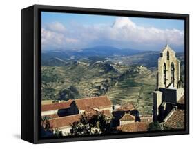 Basilica Santa Maria from the Castle, Morella, Valencia Region, Spain-Sheila Terry-Framed Stretched Canvas
