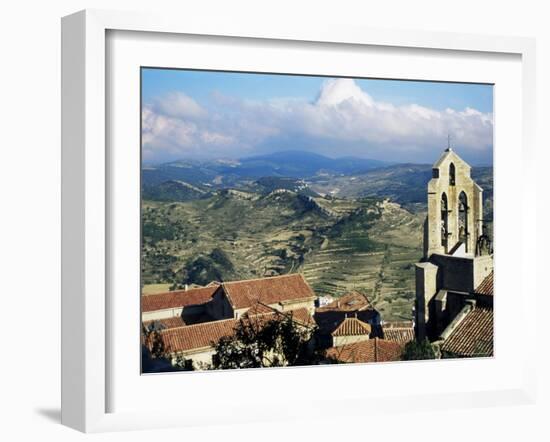 Basilica Santa Maria from the Castle, Morella, Valencia Region, Spain-Sheila Terry-Framed Photographic Print