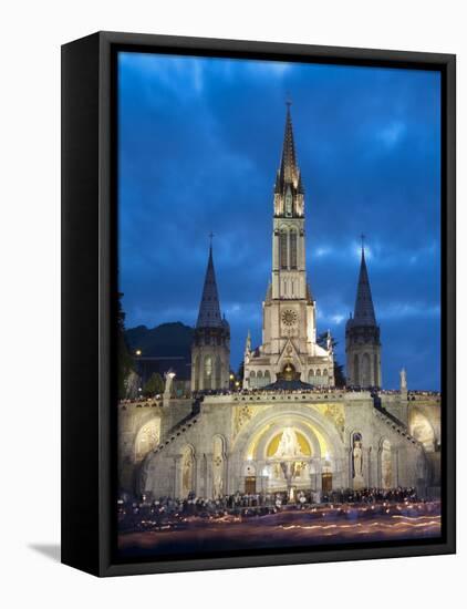 Basilika Du Rosaire, Lourdes, Hautes-Pyrenees, Midi-Pyrenees, France-Doug Pearson-Framed Stretched Canvas