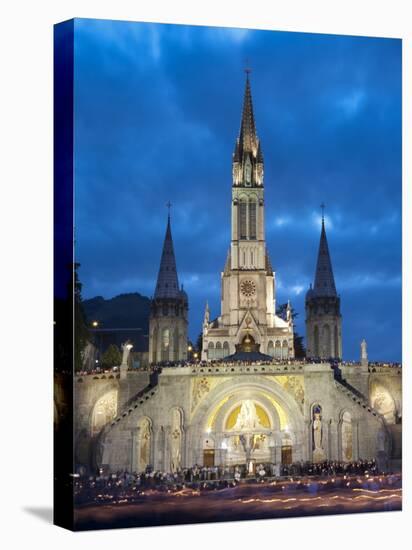 Basilika Du Rosaire, Lourdes, Hautes-Pyrenees, Midi-Pyrenees, France-Doug Pearson-Stretched Canvas