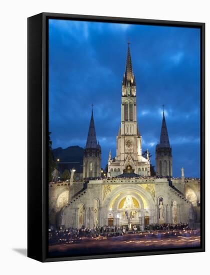 Basilika Du Rosaire, Lourdes, Hautes-Pyrenees, Midi-Pyrenees, France-Doug Pearson-Framed Stretched Canvas