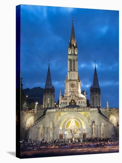 Basilika Du Rosaire, Lourdes, Hautes-Pyrenees, Midi-Pyrenees, France-Doug Pearson-Stretched Canvas