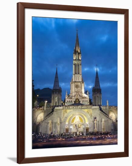 Basilika Du Rosaire, Lourdes, Hautes-Pyrenees, Midi-Pyrenees, France-Doug Pearson-Framed Photographic Print