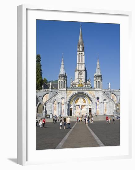 Basilika Du Rosaire, Lourdes, Hautes-Pyrenees, Midi-Pyrenees, France-Doug Pearson-Framed Photographic Print