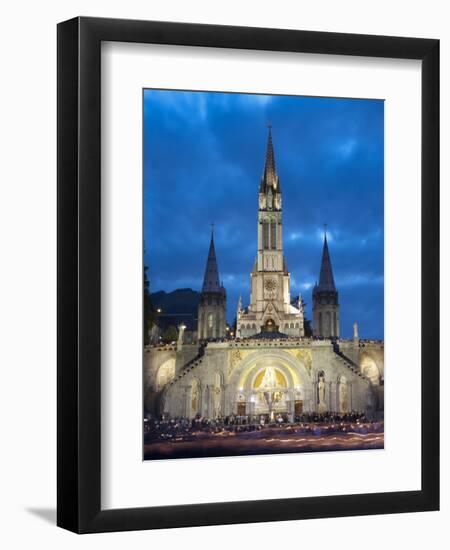 Basilika Du Rosaire, Lourdes, Hautes-Pyrenees, Midi-Pyrenees, France-Doug Pearson-Framed Photographic Print