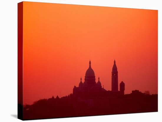 Basilique du Sacre Coeur, Paris, France-David Barnes-Stretched Canvas