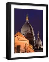 Basilique du Sacre Coeur, Place du Tertre, Montmartre, Paris, France-Walter Bibikow-Framed Photographic Print