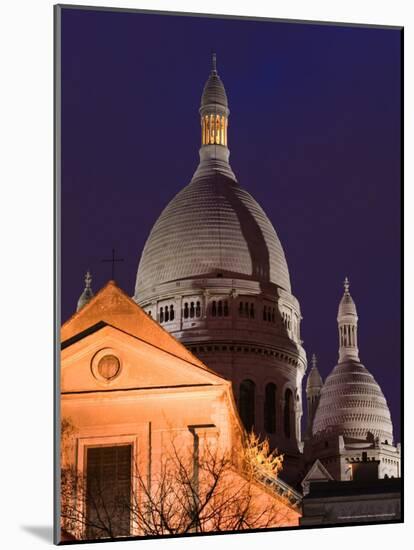 Basilique du Sacre Coeur, Place du Tertre, Montmartre, Paris, France-Walter Bibikow-Mounted Photographic Print