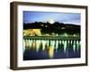 Basilique Notre Dame De Fourviere, Tour Mettalique, River Saone, Lyon, Rhone, France-David Hughes-Framed Photographic Print