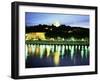 Basilique Notre Dame De Fourviere, Tour Mettalique, River Saone, Lyon, Rhone, France-David Hughes-Framed Photographic Print