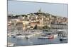 Basilique Notre-Dame De La Garde, Old Port of Marseille Harbour (Vieux Port), Marseille-Chris Hepburn-Mounted Photographic Print
