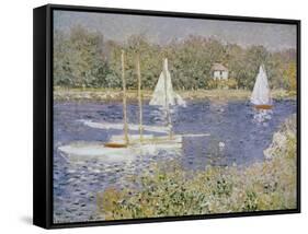 Basin D'Argenteuil-Claude Monet-Framed Stretched Canvas