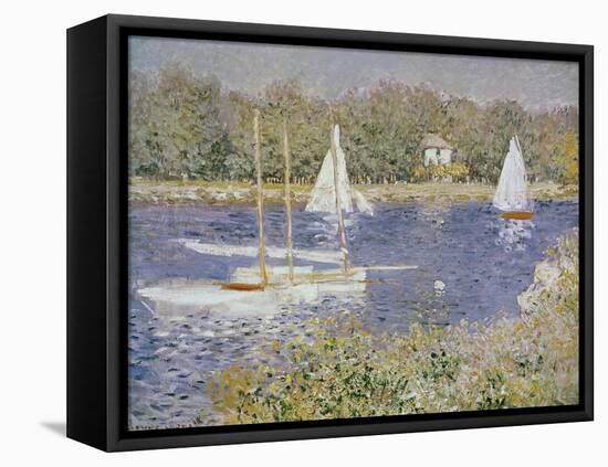 Basin D'Argenteuil-Claude Monet-Framed Stretched Canvas