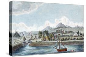 Basin of the Caledonian Ship Canal at Muirtown Near Inverness, Scotland, 1822-null-Stretched Canvas